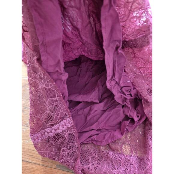 Naf Naf Off-Shoulder Blouse with Straps Purple Small A001340 - Picture 3 of 9